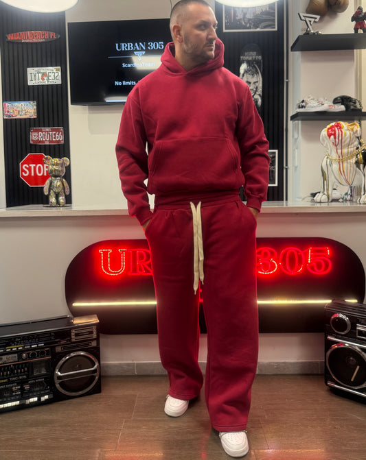 TUTA OVERSIZE BURGUNDY