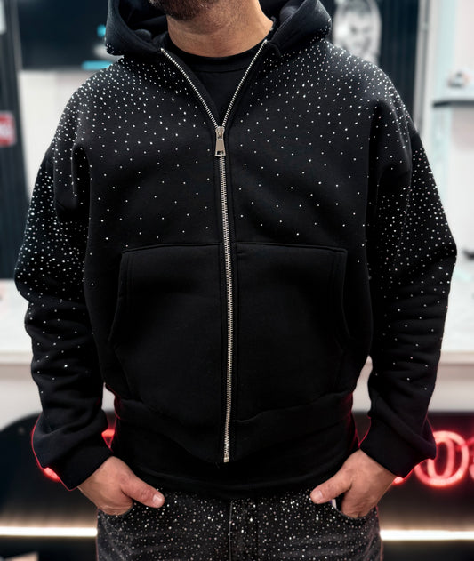 FELPA MICRO STRASS BLACK