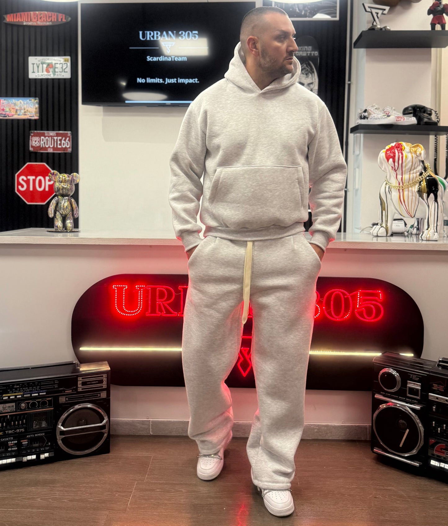 TUTA OVERSIZE GREY NIKE